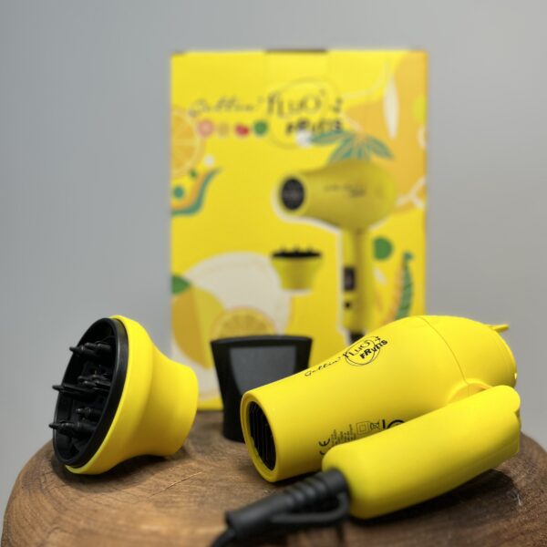 phon da viaggio per capelli giallo