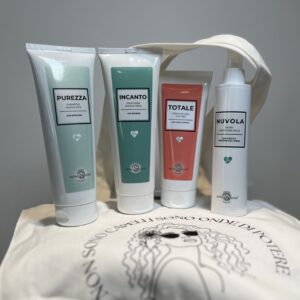 kit per la cura dei capelli ricci