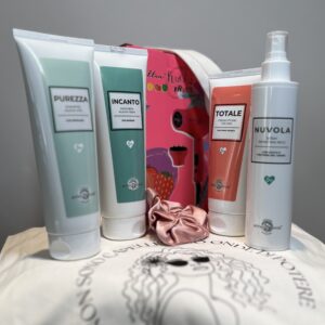 kit per la cura dei capelli ricci