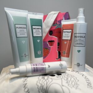 kit per la cura dei capelli ricci